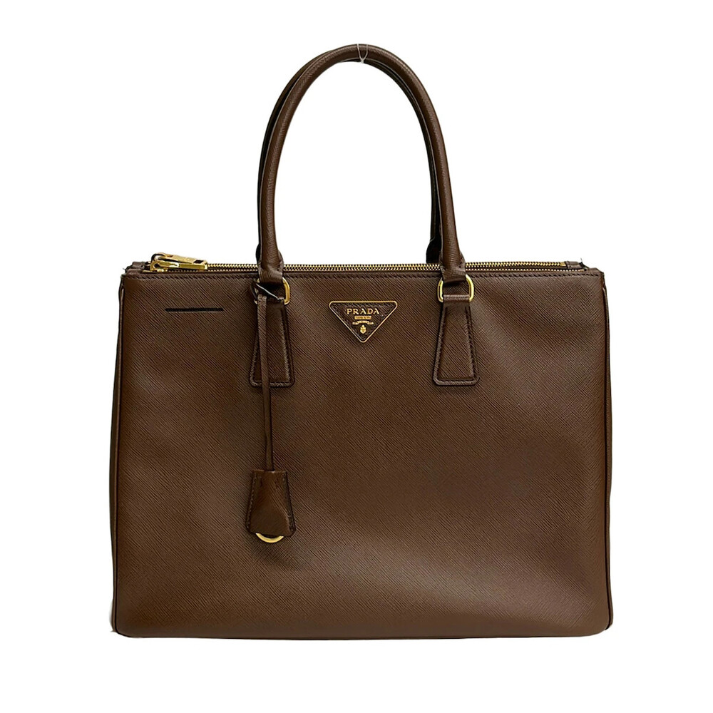 Prada Dark Brown Leather Handbag #372338P77B